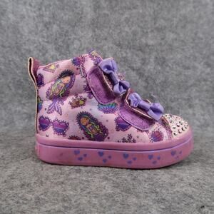 Skechers Shoes Toddler Baby 5 Twinkletoes Sneakers Side Zip Girls Fashion Pink